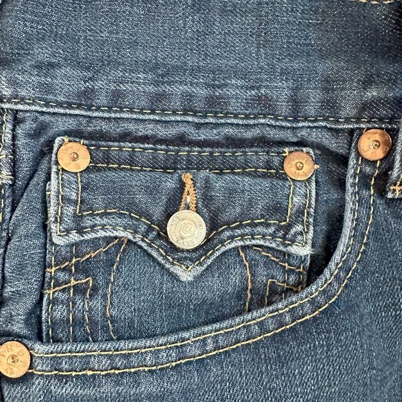 TRUE RELEGION STRAIGHT MENS JEANS - LIKE NEW - Picture 8 of 11